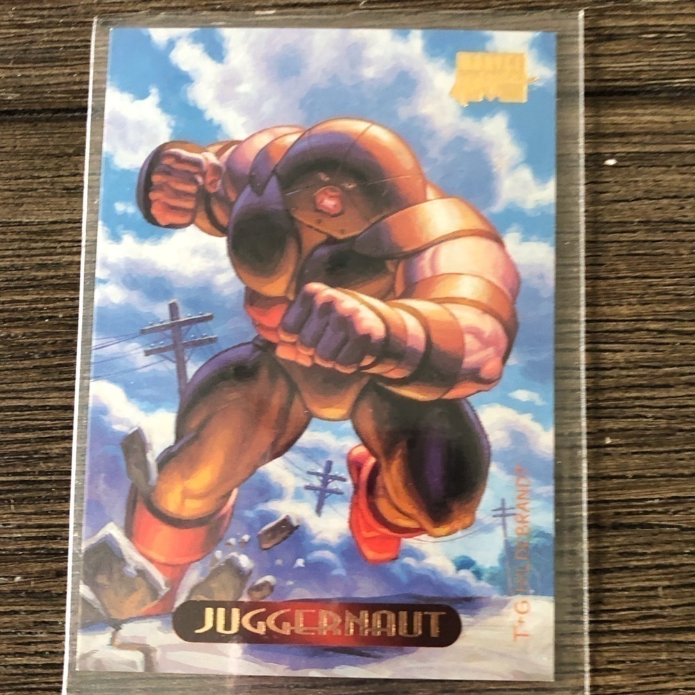 ’94 Marvel Masterpieces trading card: Juggernaut #59
